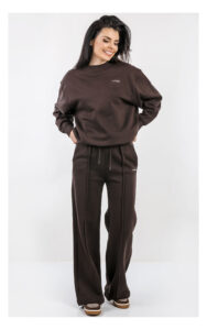 Bluza GUESS Active dresowa basic brązowa