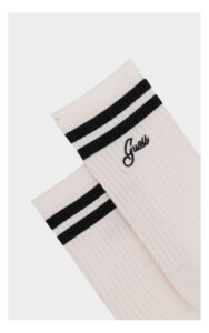 Skarpetki GUESS logowane beżowe