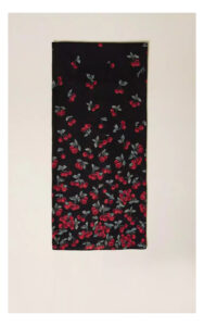Szal TWINSET w print w wiśnie czarny