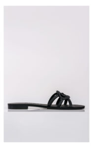 Klapki GUESS logowane czarne