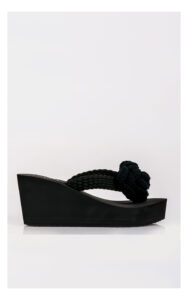Japonki TWINSET U&B na koturnie czarne