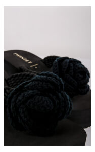 Japonki TWINSET U&B na koturnie czarne