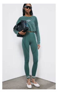 Legginsy PATRIZIA PEPE sportowe zielone