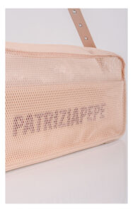 Torba PATRIZIA PEPE sportowa z siateczki pomarańczowa