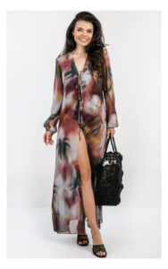 Sukienka PATRIZIA PEPE kimono plażowe tie dye print