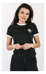 T-shirt GUESS Active z logo 4G czarny