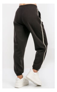 Spodnie GUESS Active z lampasami czarne