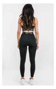 Legginsy GUESS Active sportowe logowane czarne