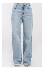 Jeansy PATRIZIA PEPE wide leg jasnoniebieskie