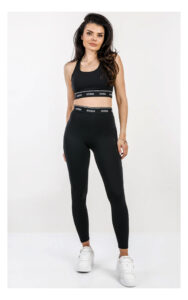 Legginsy GUESS Active sportowe logowane czarne