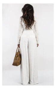 Kardigan ELISABETTA FRANCHI w monogram kremowy