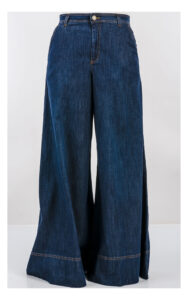 Jeansy TWINSET wide leg granatowe