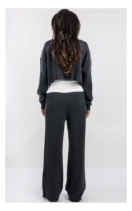 Sweter TWINSET krótki pudełkowy antracytowy