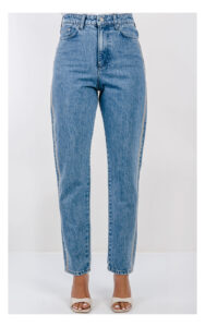 Jeansy KARL LAGERFELD mom fit niebieskie