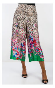 Spodnie LIU JO kuloty satynowe w print
