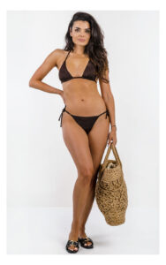 Strój Kąpielowy EMPORIO ARMANI bikini brązowe
